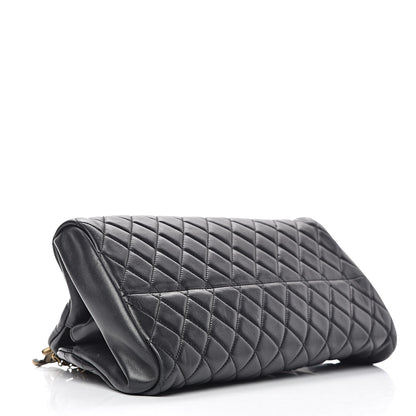 Chanel Lambskin Quilted Medium Just Mademoiselle Black 4 of 10