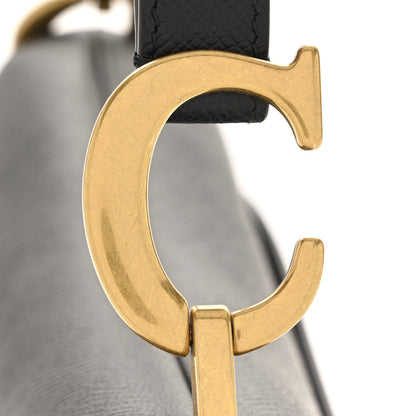 Christian Dior Grained Calfskin Saddle Bag Black 11 of 11