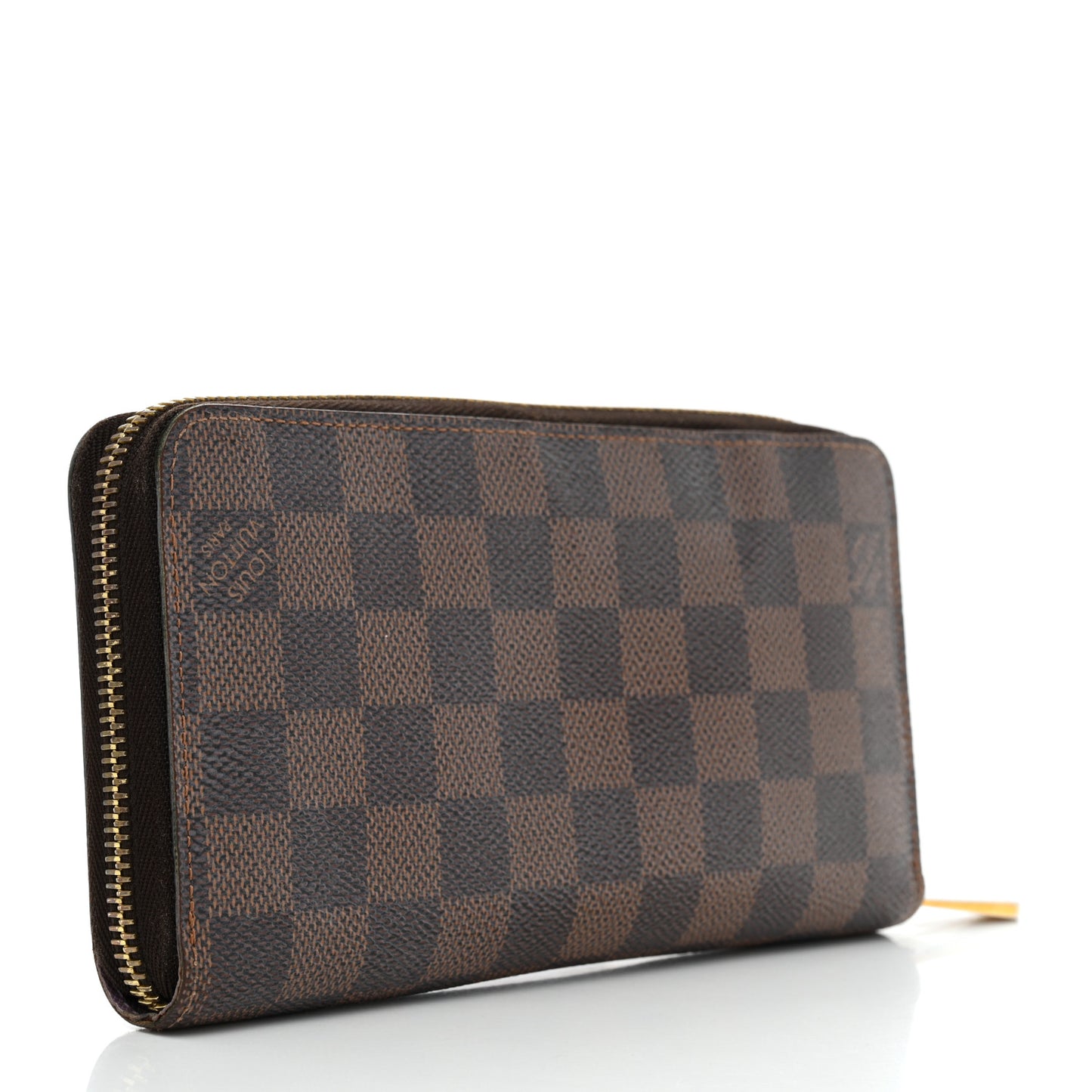 Damier Ebene Illustre Zippy Wallet Violet