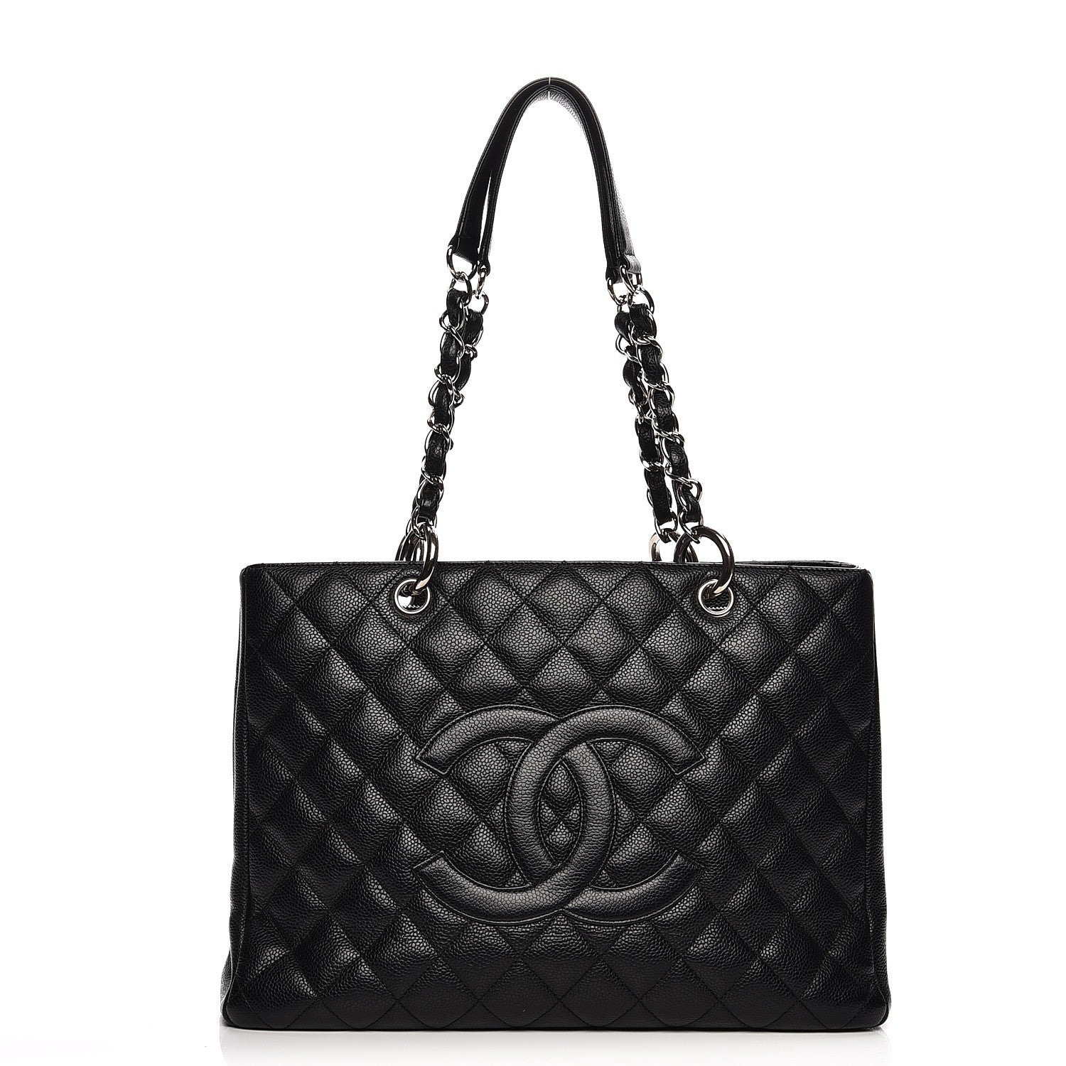 Chanel Caviar Quilted Grand Shopping Tote GST Black 1 of 13
