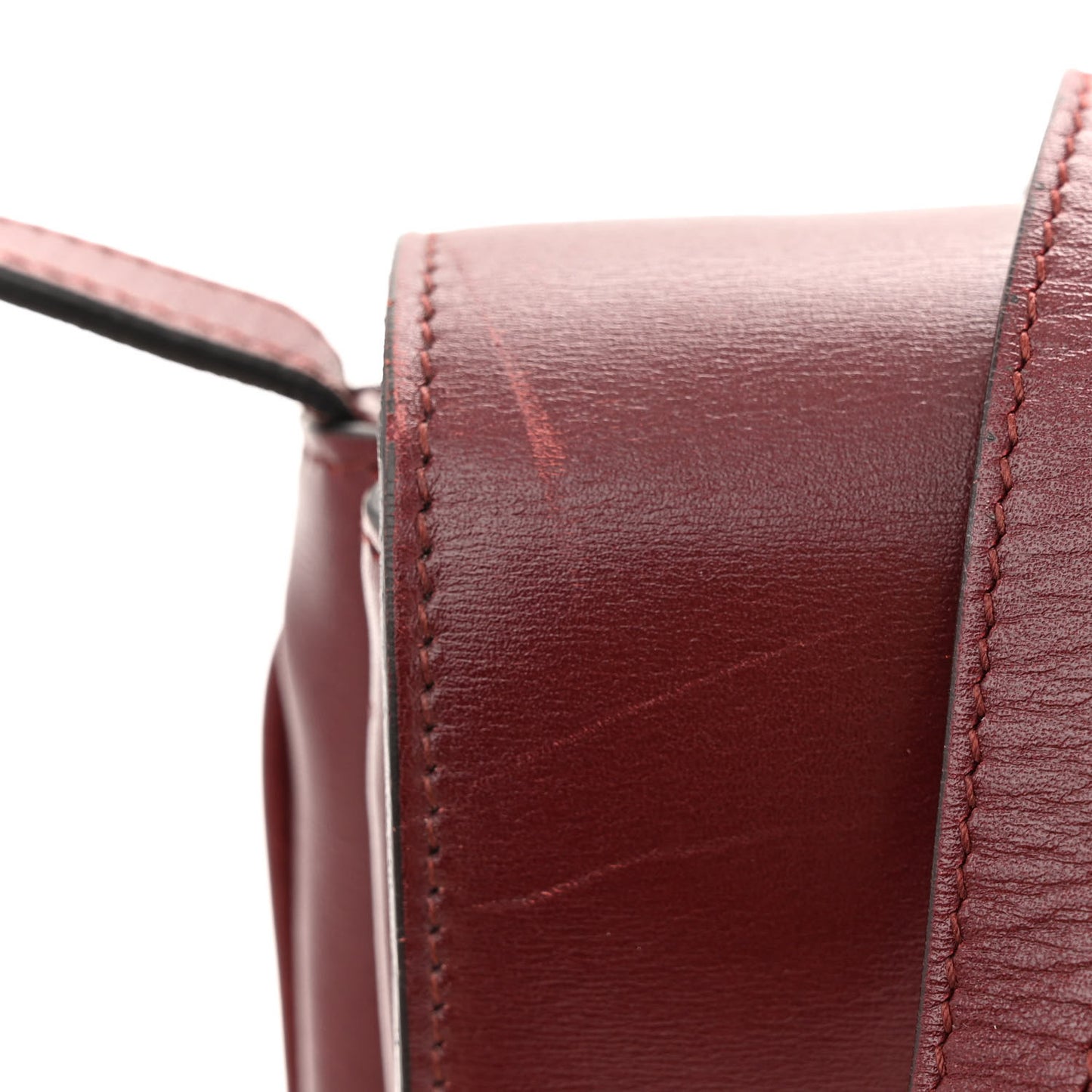 Vitello Palmellato Lux Small Arli Flap Shoulder Bag Vintage Bordeaux