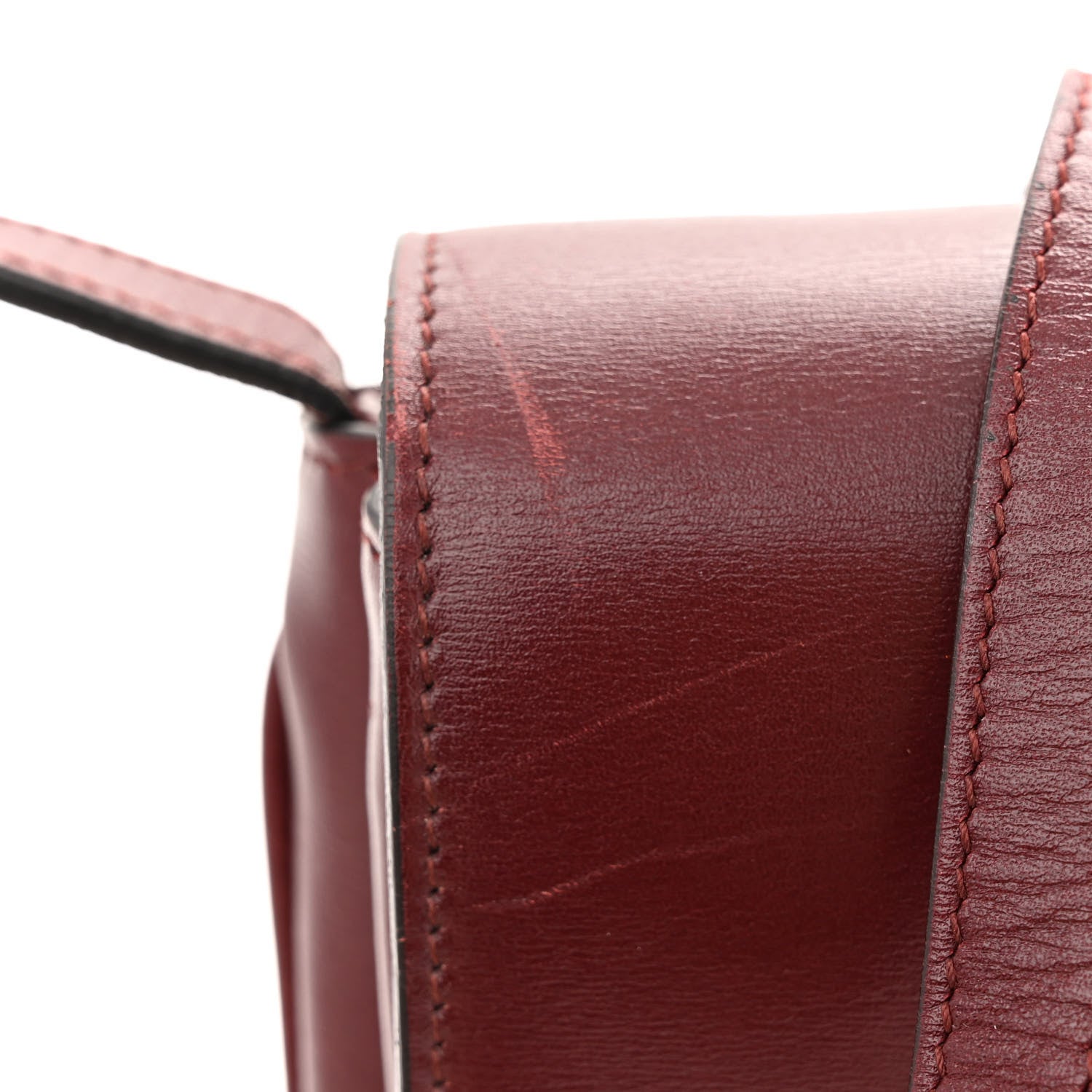Gucci Vitello Palmellato Lux Small Arli Flap Shoulder Bag Vintage Bordeaux 15 of 16