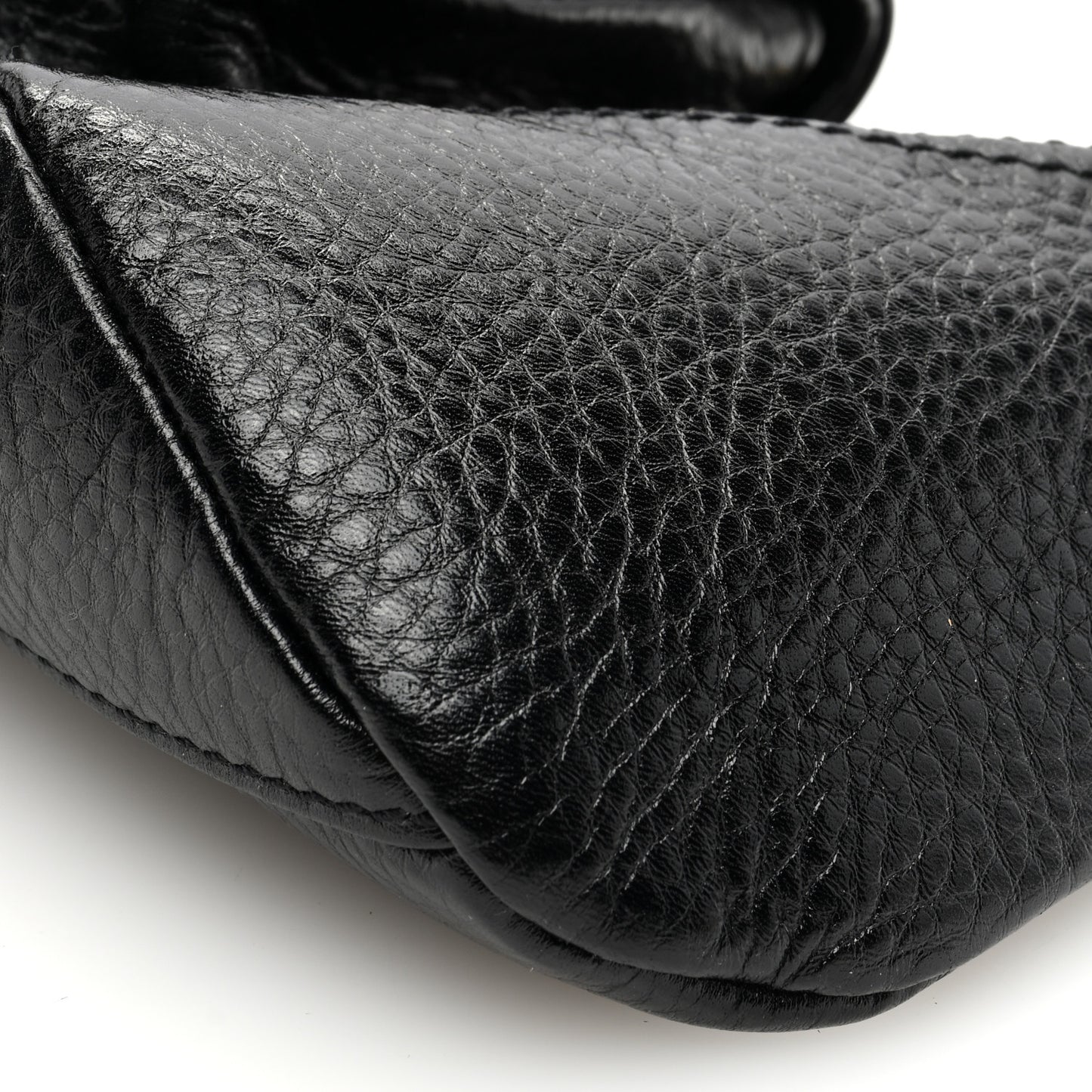 Grained Calfskin The 99 Shoulder Bag Black