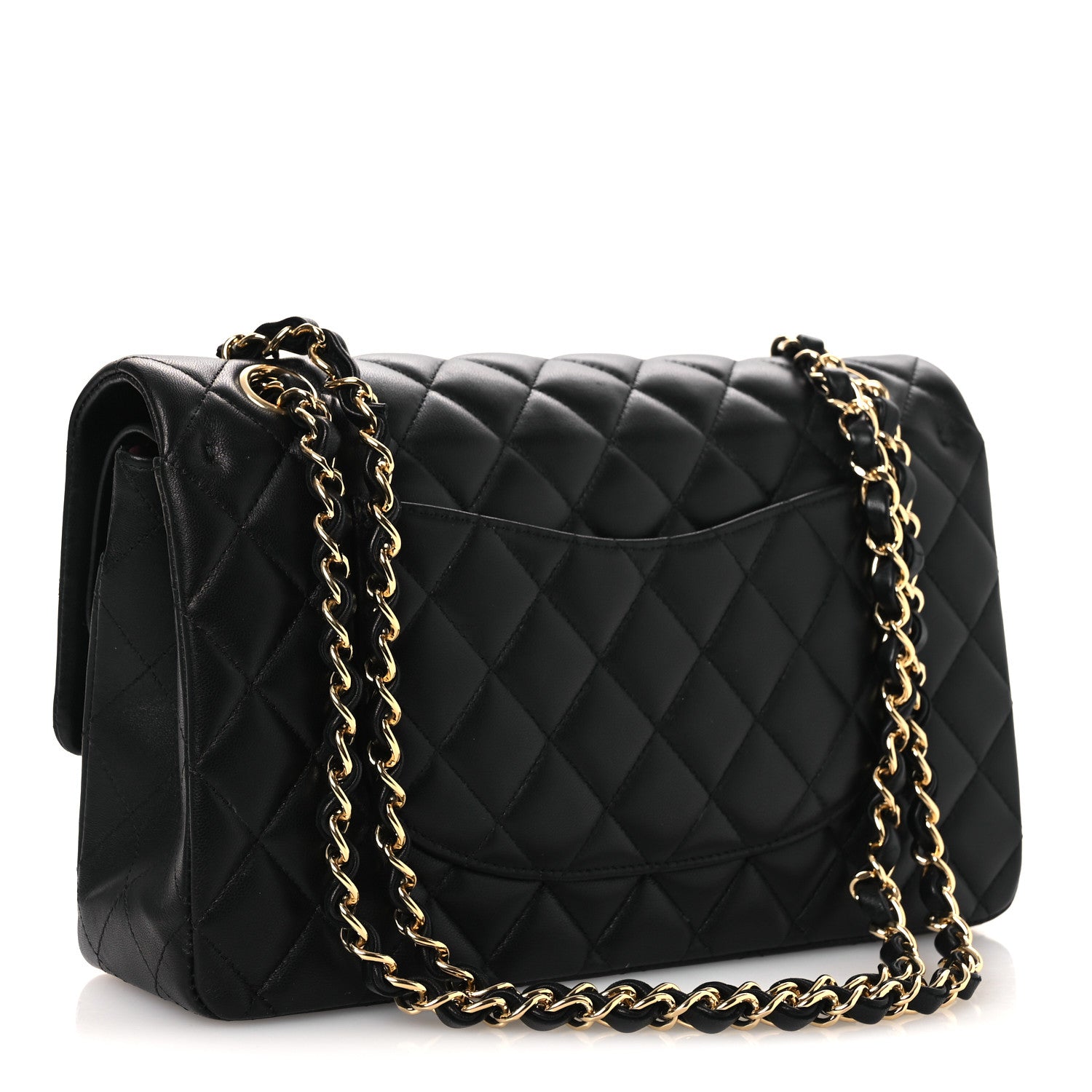 Chanel Lambskin Quilted Medium Double Flap Black 3 of 13