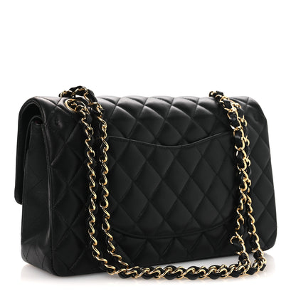Chanel Lambskin Quilted Medium Double Flap Black 3 of 13