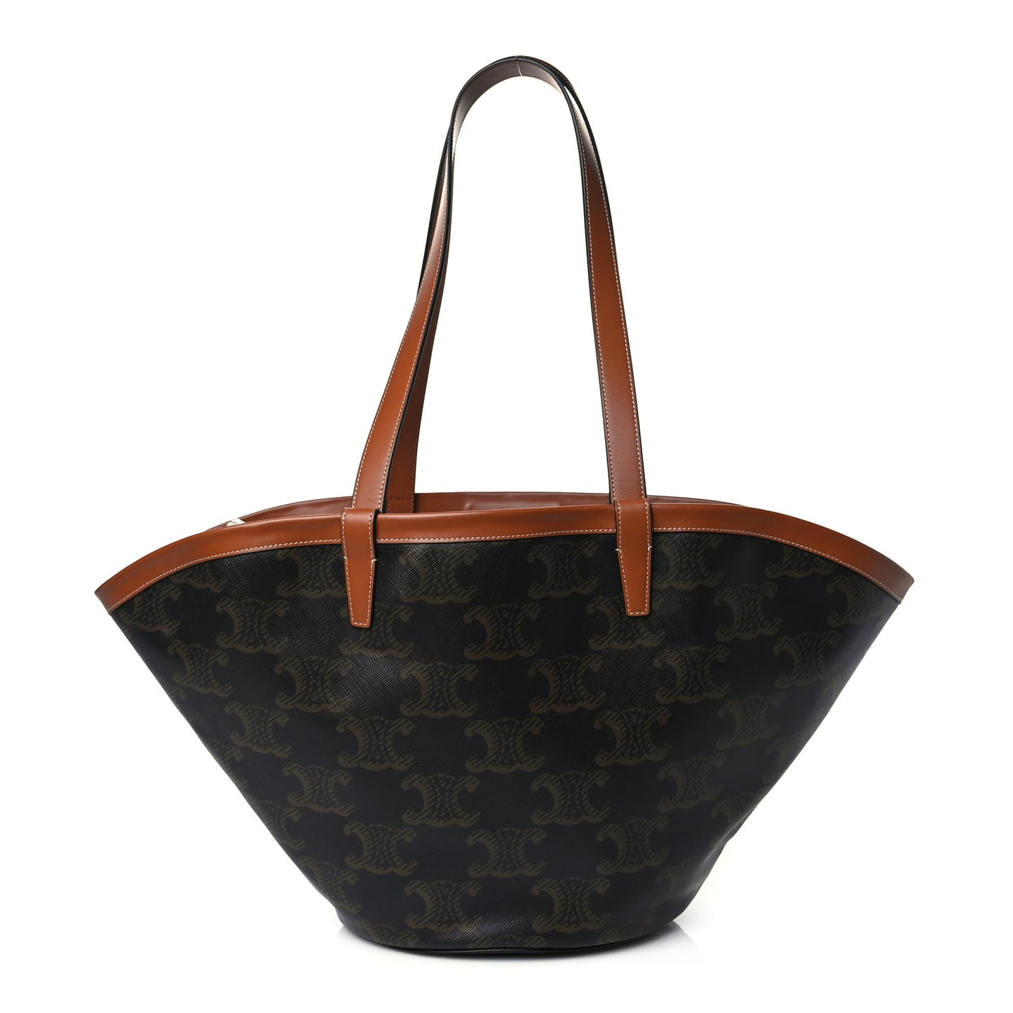 Calfskin Canvas Triomphe Couffin Tan
