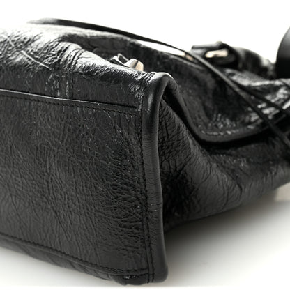Balenciaga Agneau Arena Silver Hardware Small Le City Black 9 of 9