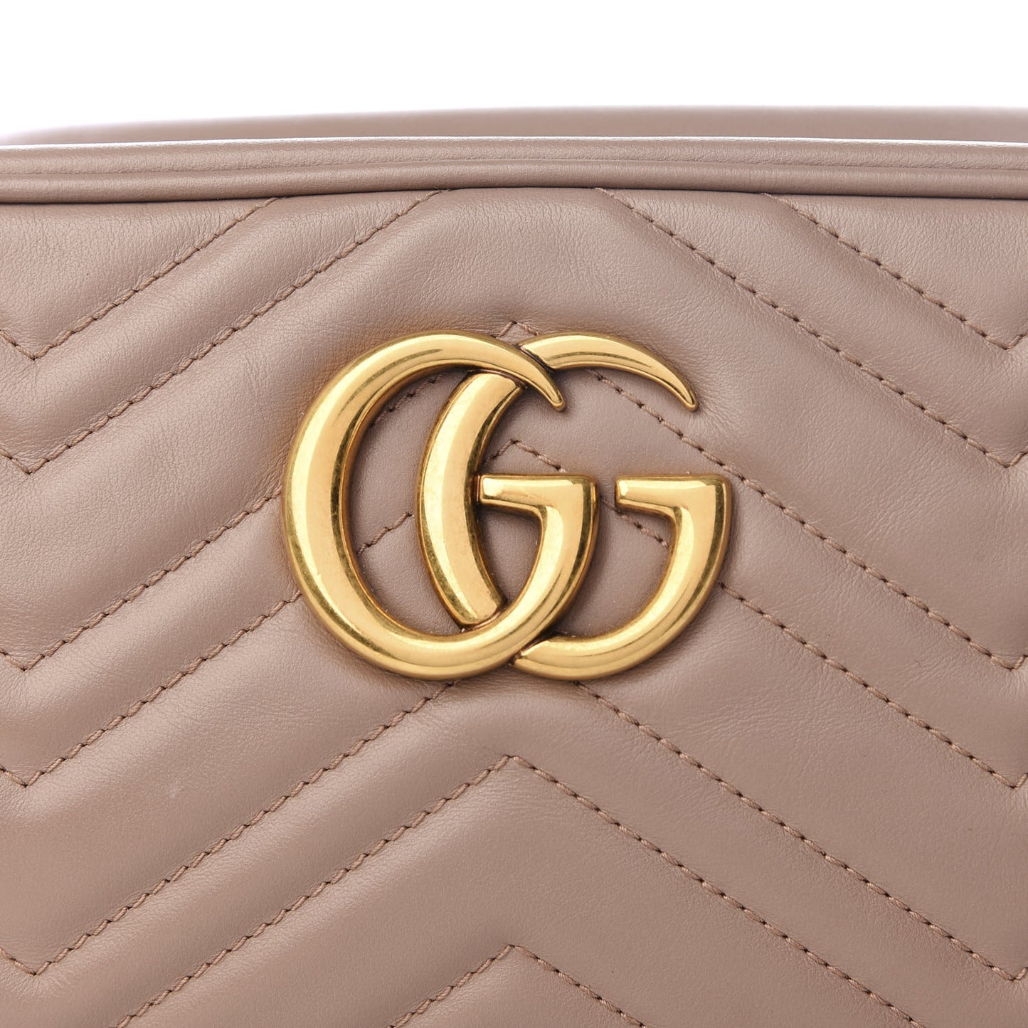Calfskin Matelasse Small GG Marmont Chain Shoulder Bag Porcelain Rose