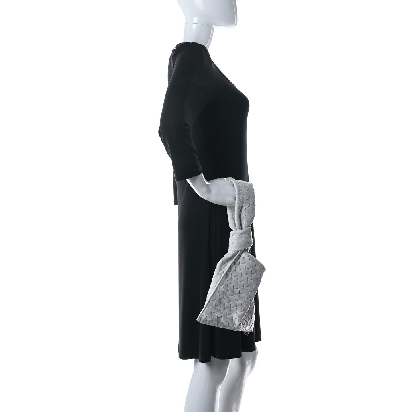 Nappa Intrecciato Mini BV Twist Chalk