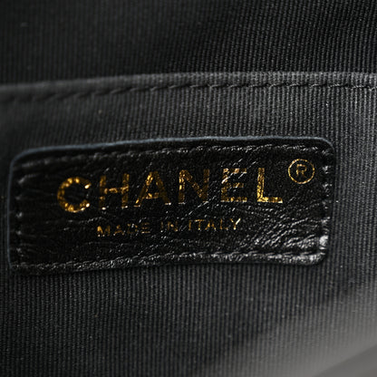 Chanel Glazed Aged Calfskin Quilted Small Duma Drawstring Backpack Black 5 of 9