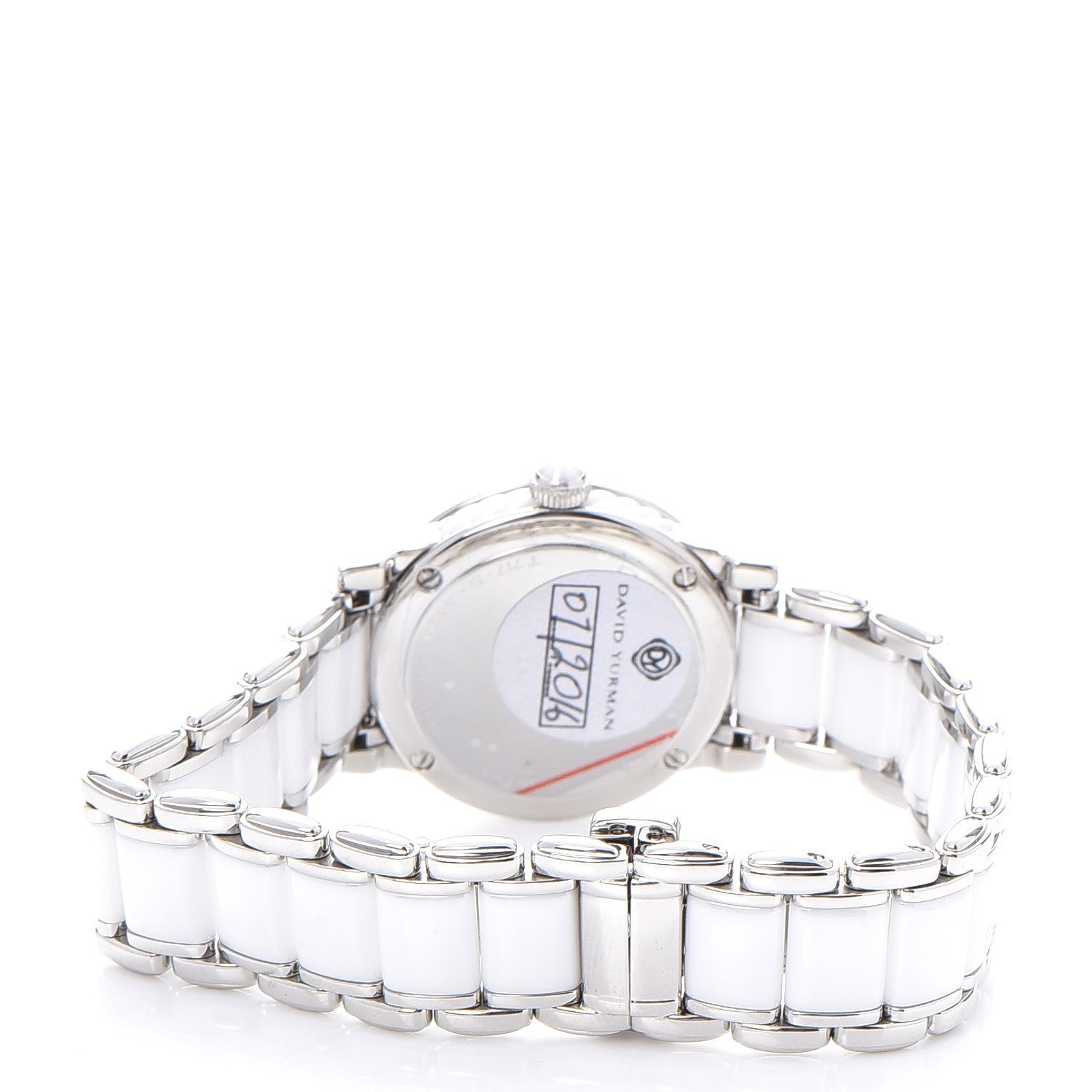David Yurman Stainless Steel Ceramic Diamond 30mm Classic Quartz Watch White 4 of 9