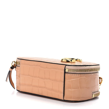 Chloe Calfskin Crocodile Embossed Mini C Vanity Bag Nut 13 of 15