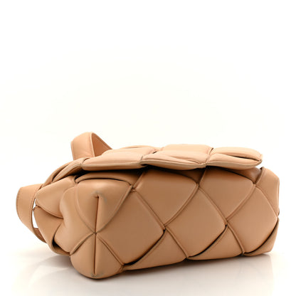 Bottega Veneta Nappa Intreccio Padded Top Handle Shoulder Bag Almond 3 of 17