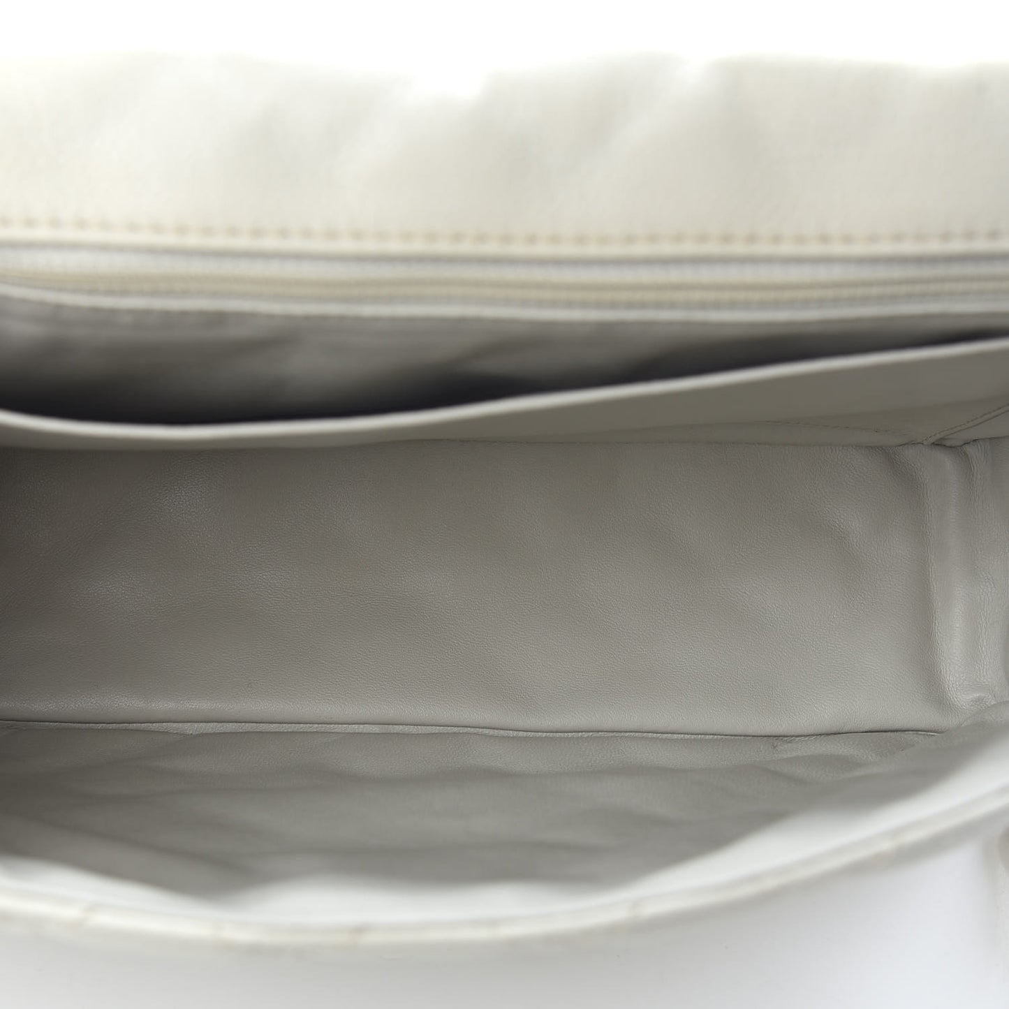 Caviar Quilted Maxi Single Flap White