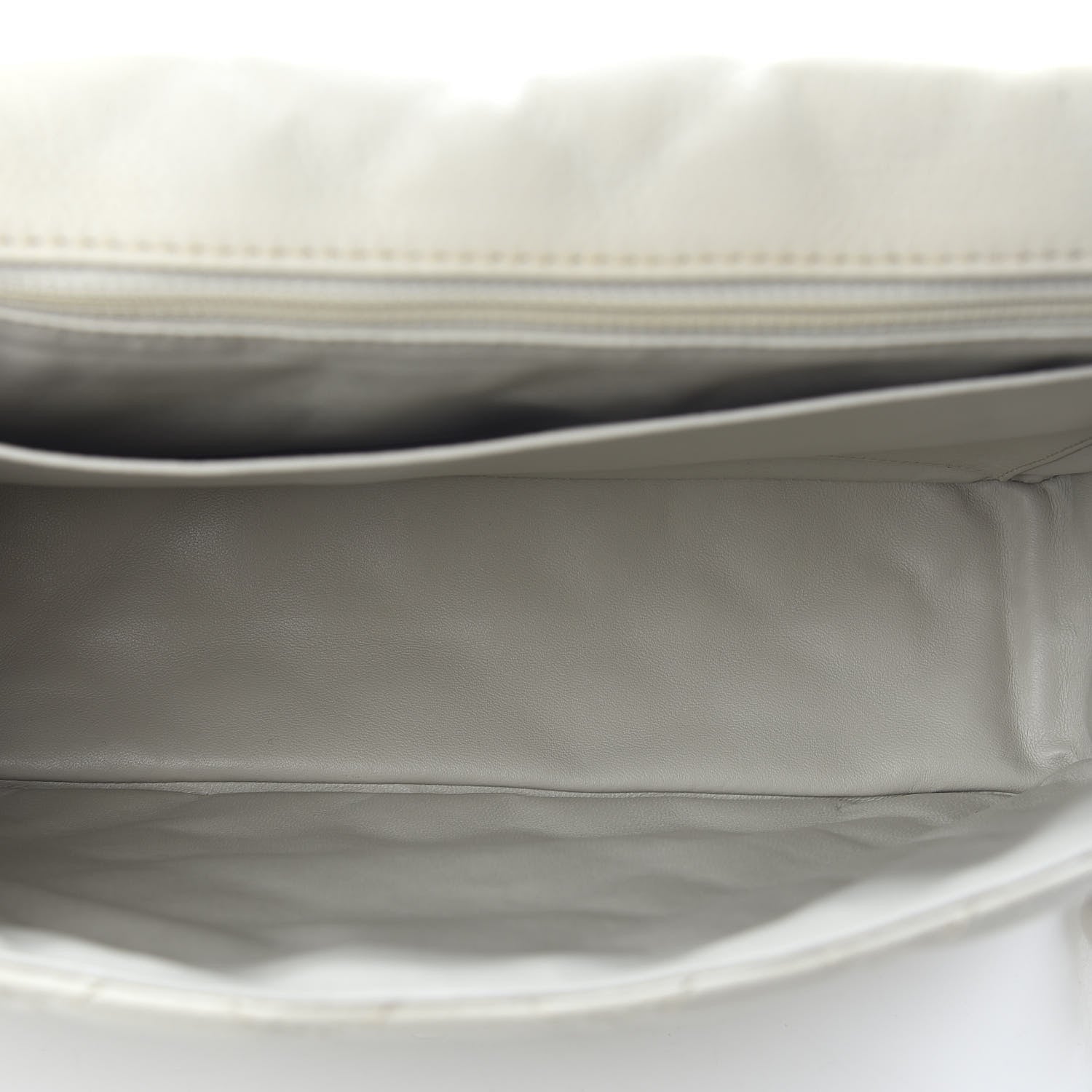 Chanel Caviar Quilted Maxi Single Flap White 4 of 8