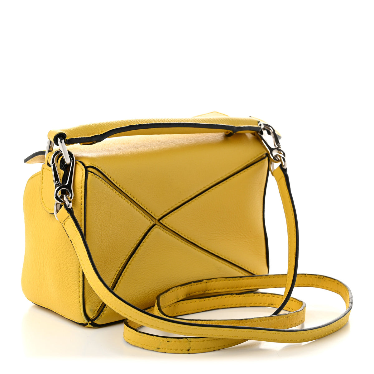 Calfskin Mini Puzzle Bag Yellow
