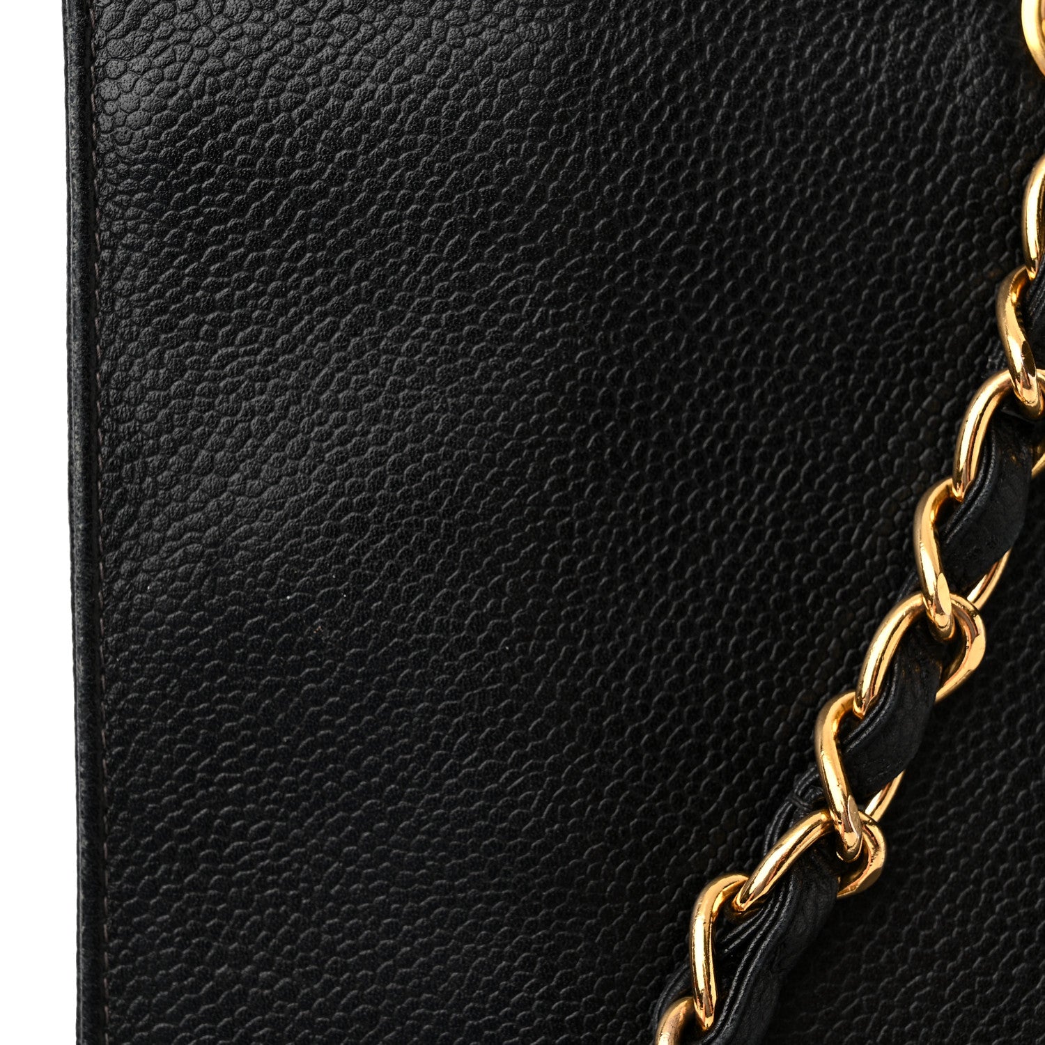 Chanel Caviar CC Shopper Tote Black 14 of 21