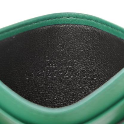 Gucci Calfskin Matelasse GG Marmont Card Holder Emerald Green 6 of 7