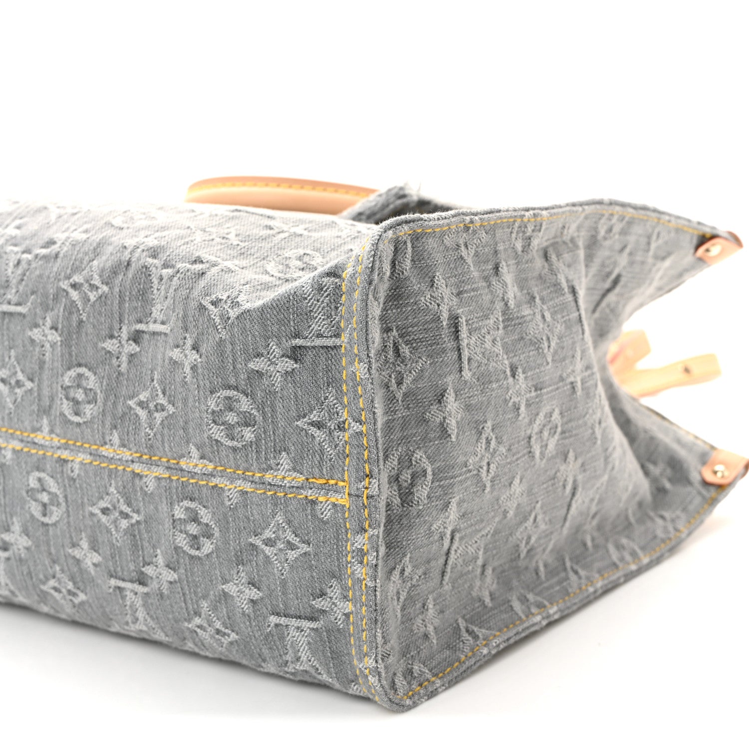Louis Vuitton Monogram Denim Onthego MM Washed Grey 9 of 9