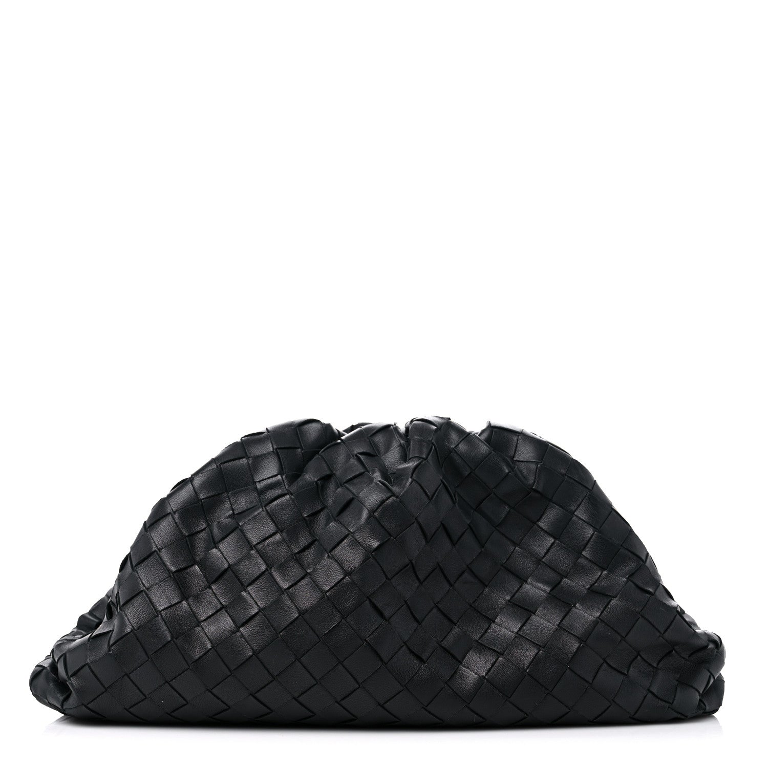 Bottega Veneta Nappa Maxi Intreccio The Pouch Oversized Clutch Black 1 of 12