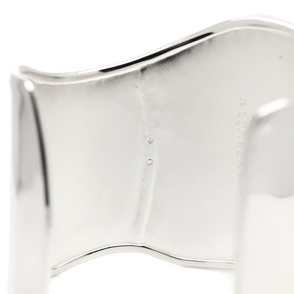 Hermes Sterling Silver Memoire Cuff Bracelet ST 4 of 5
