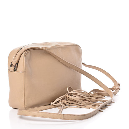 Saint Laurent Lambskin Monogram Small Lou Camera Bag Beige 3 of 22