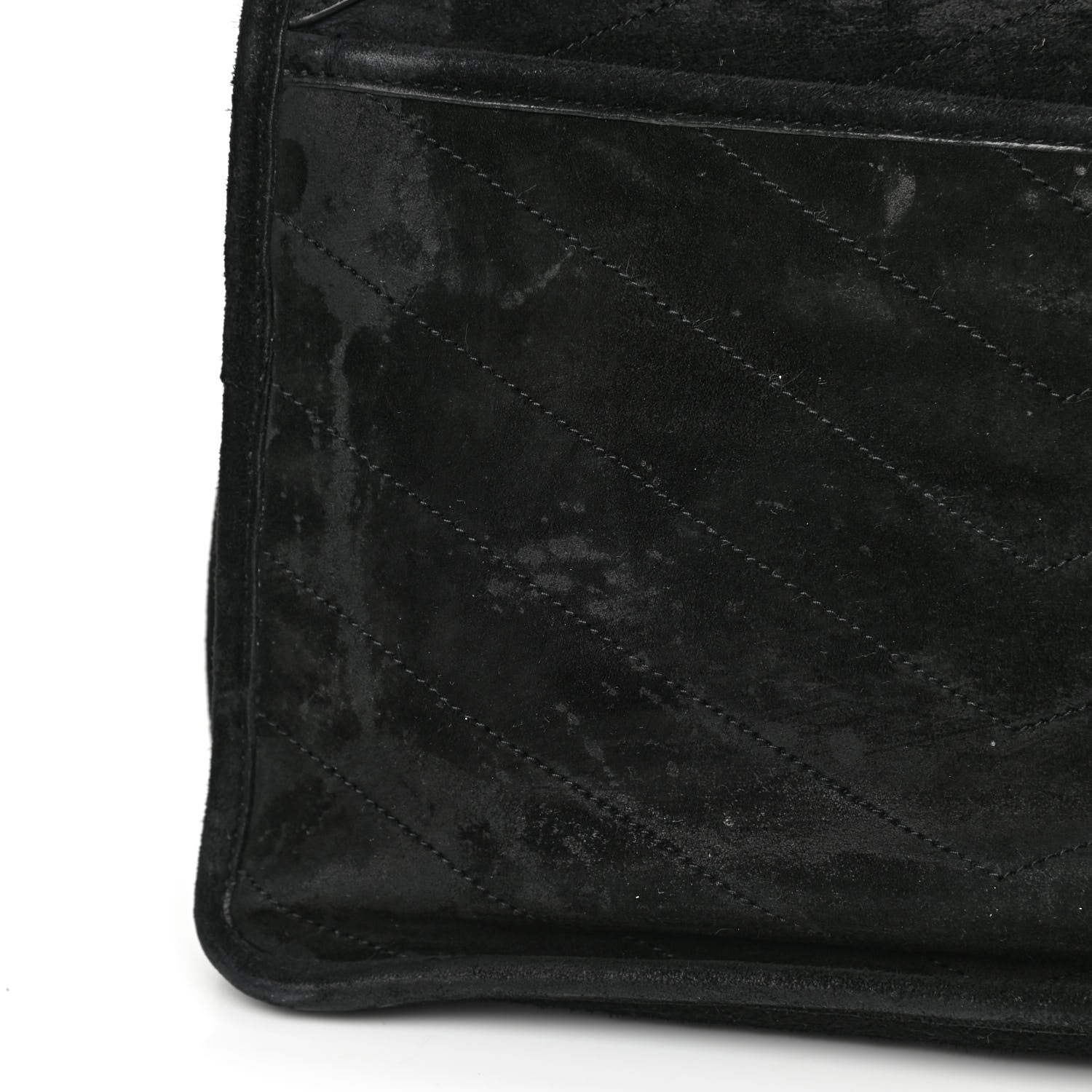 Saint Laurent Suede Monogram Medium Niki Chain Satchel Black 13 of 13