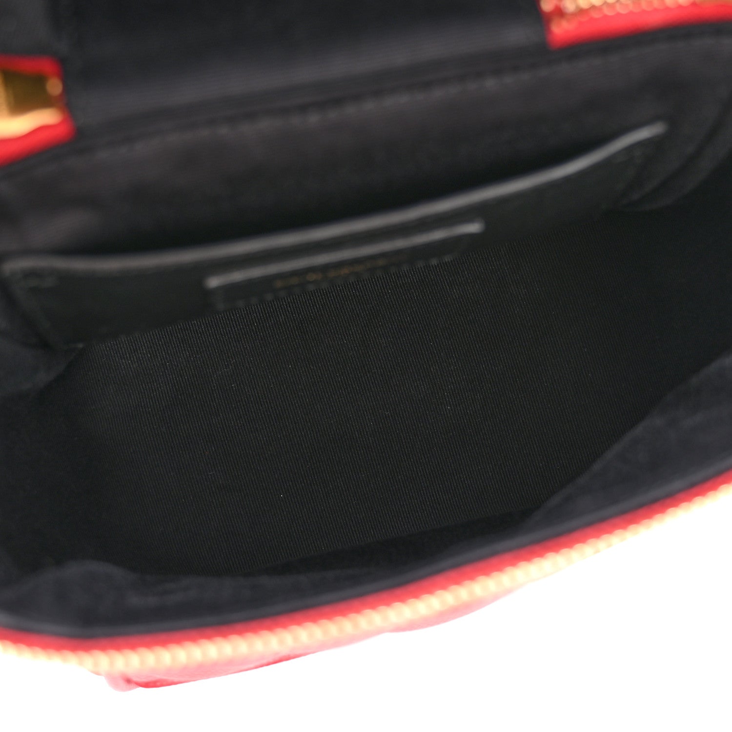 Saint Laurent Grain de Poudre Quilted 80's Vanity Bag Rouge Eros 5 of 12