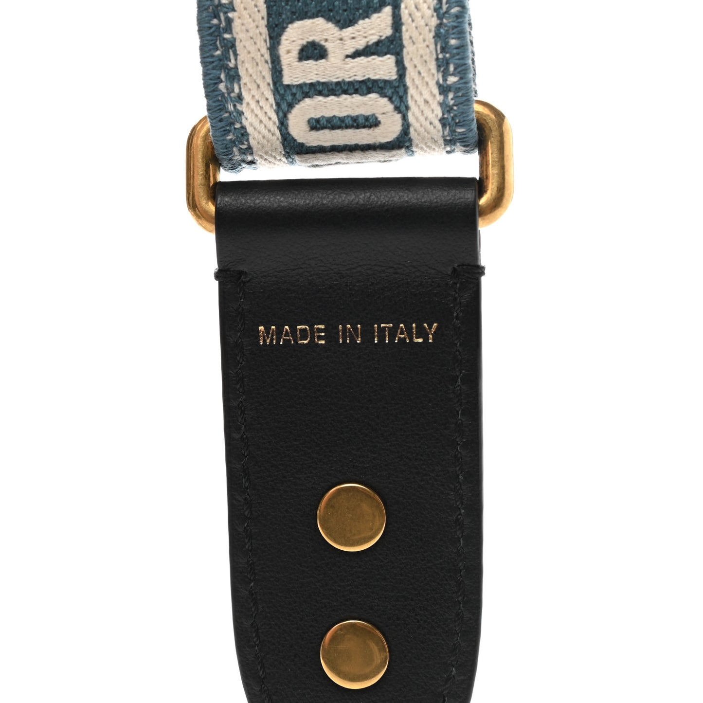 Canvas Embroidered Adjustable Shoulder Strap Deep Ocean