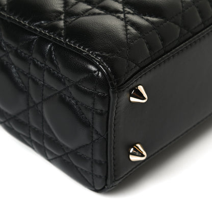 Christian Dior Lambskin Cannage Small Lucky Badges My Lady Dior Black 8 of 11
