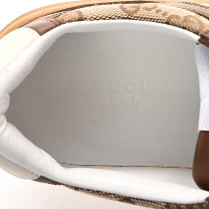 Gucci Calfskin GG Monogram Womens Platform 55mm Sneakers 38.5 Hezelnut Beige Ebony Mystic White 8 of 9