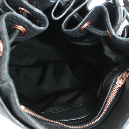 Alexander Wang Pebbled Lambskin Diego Bucket Black Rose Gold Hardware 5 of 7