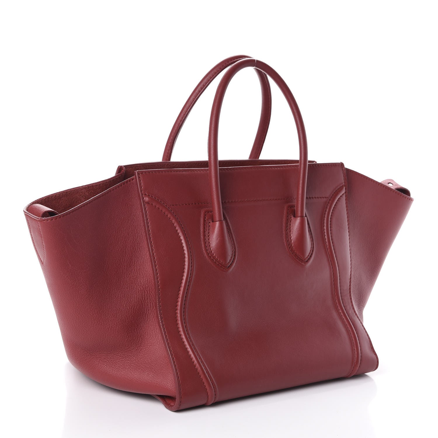Celine Supple Calfskin Medium Phantom Luggage Red 3 of 11
