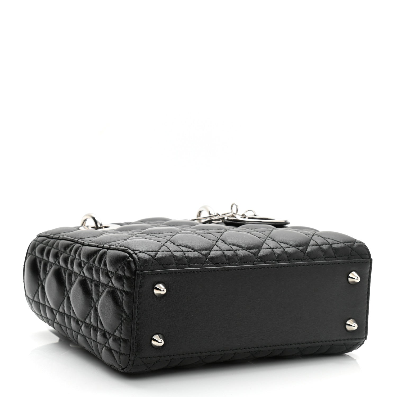 Christian Dior Lambskin Cannage Small Lucky Badges My Lady Dior Black 4 of 11