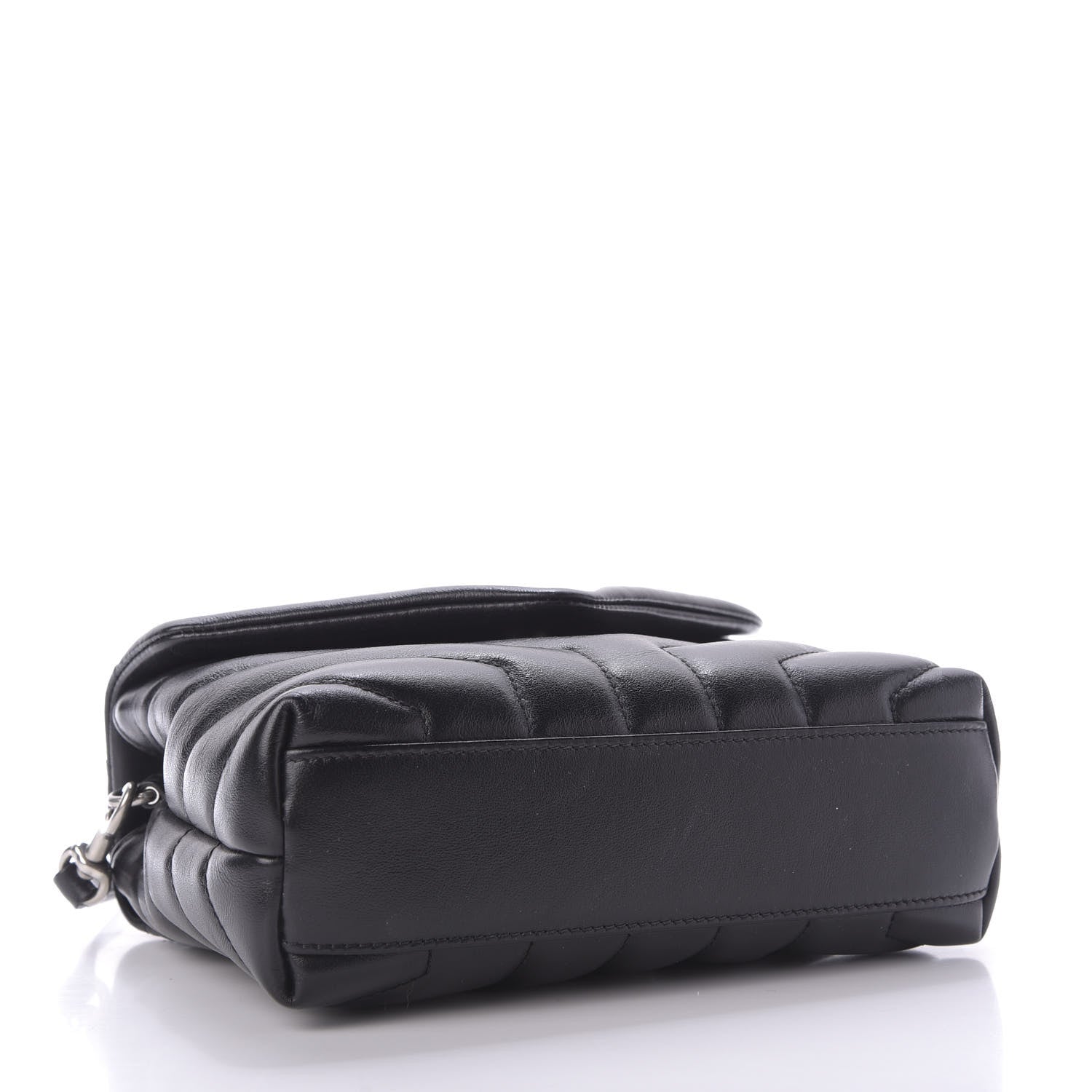 Saint Laurent Calfskin Y Quilted Monogram Toy Loulou Crossbody Bag Black 4 of 10
