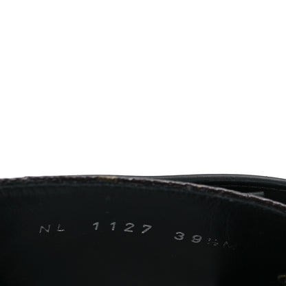 Louis Vuitton Calfskin Monogram Wonderland Flat Ranger Boots 39.5 Black 7 of 8