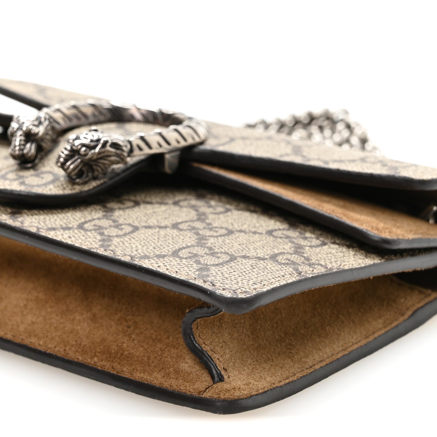 Gucci GG Supreme Monogram Super Mini Dionysus Shoulder Bag Taupe 9 of 10