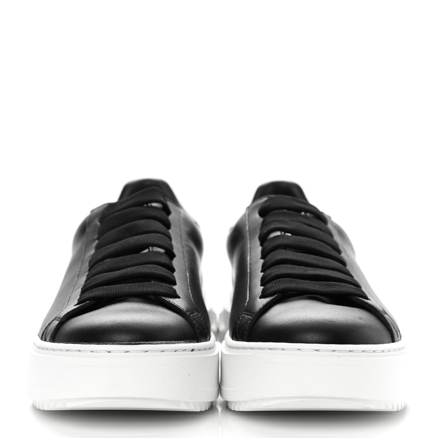 Louis Vuitton Calfskin Time Out Sneakers 37.5 Black 2 of 7