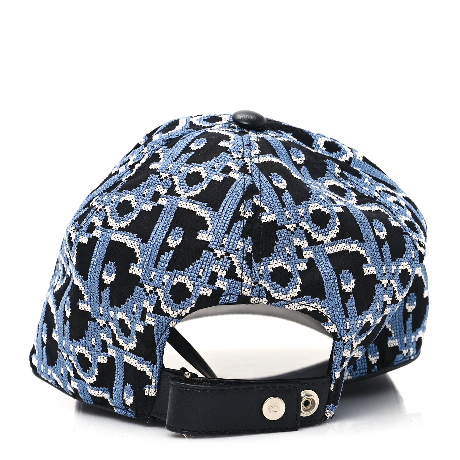 Christian Dior Cotton Oblique Jacquard Baseball Cap M Blue 1635998