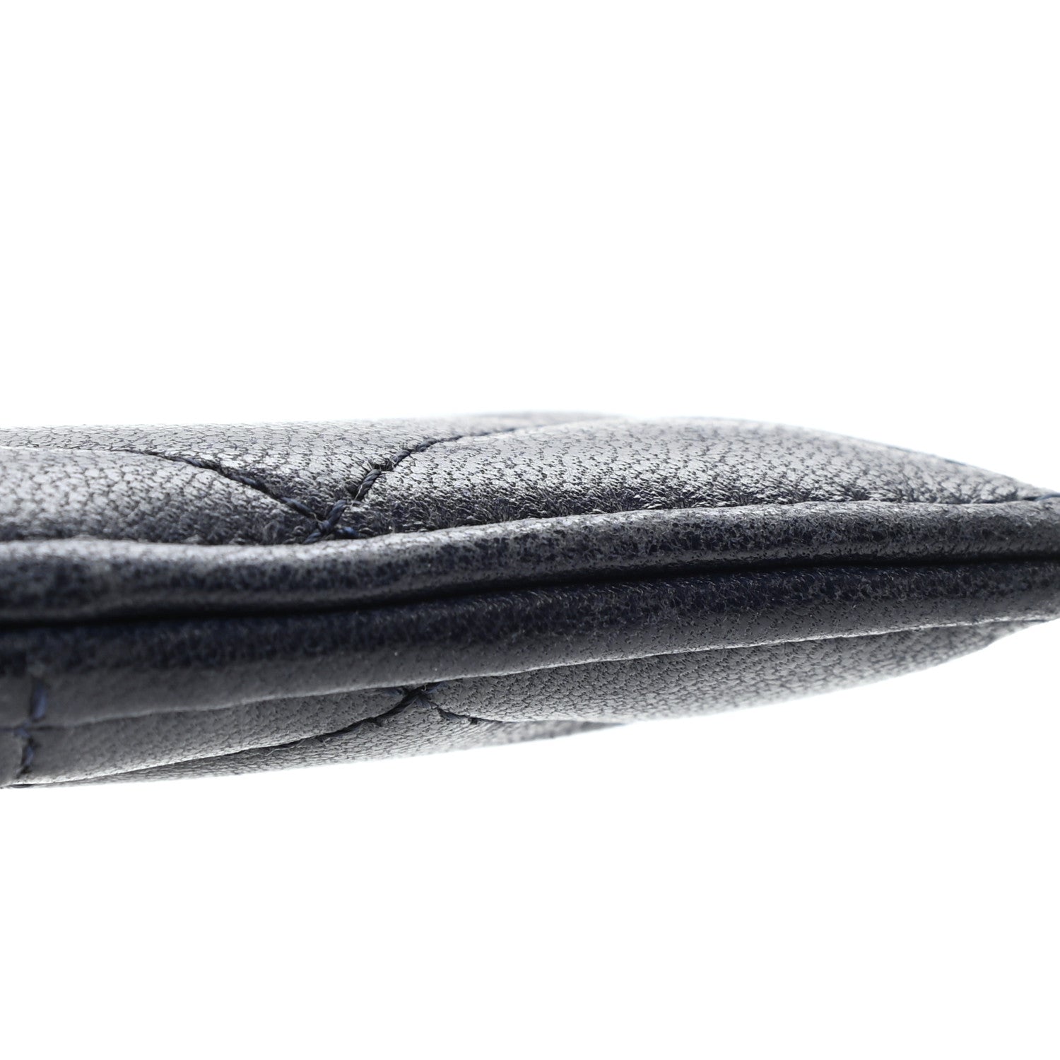 Chanel Lambskin Quilted Card Holder Blue 9 of 11