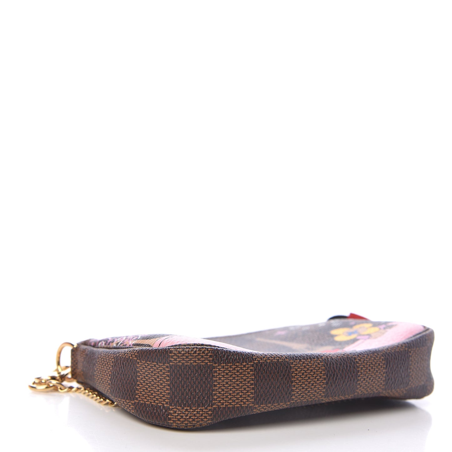 Damier Ebene 2019 Christmas Animation Mini Pochette Accessories Red