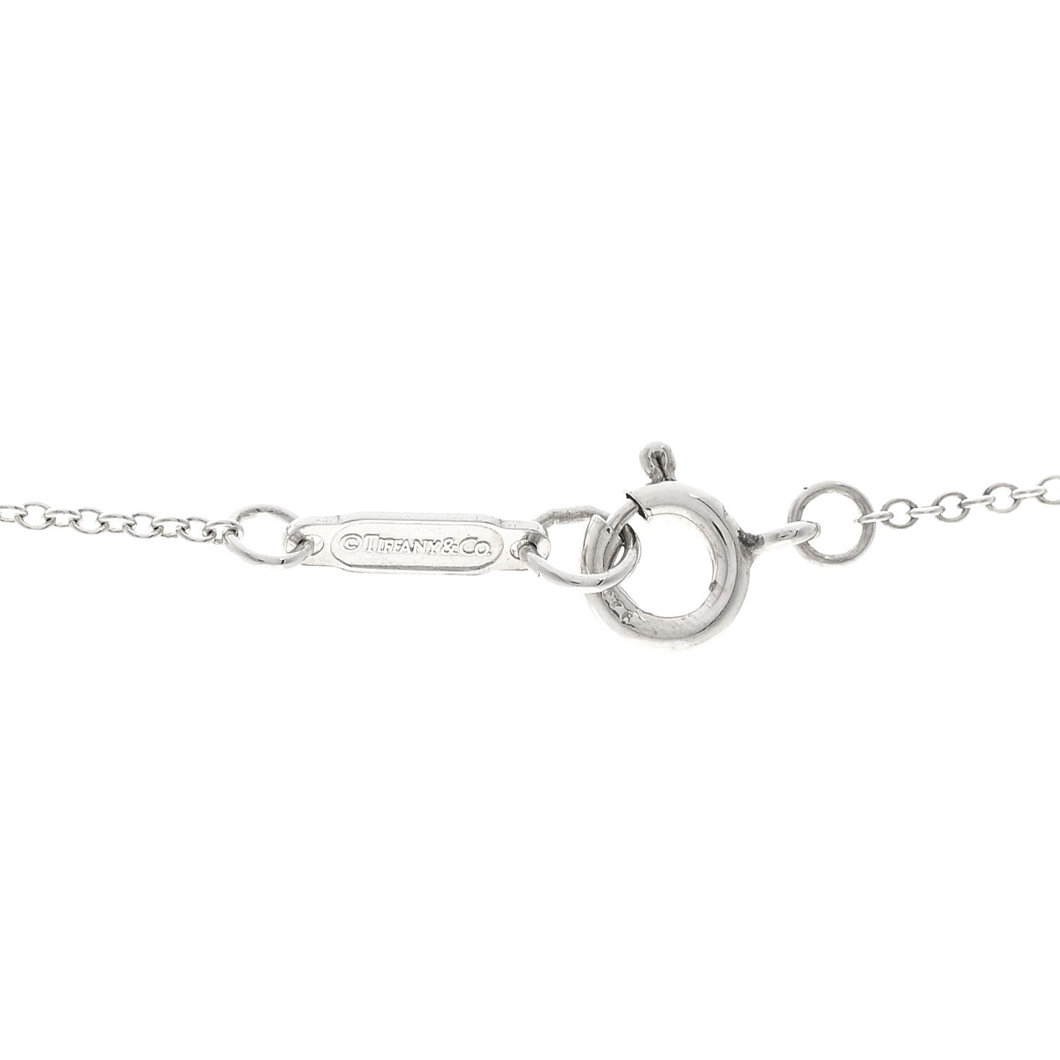 Tiffany Sterling Silver Medium Atlas Open Pendant Necklace 5 of 5