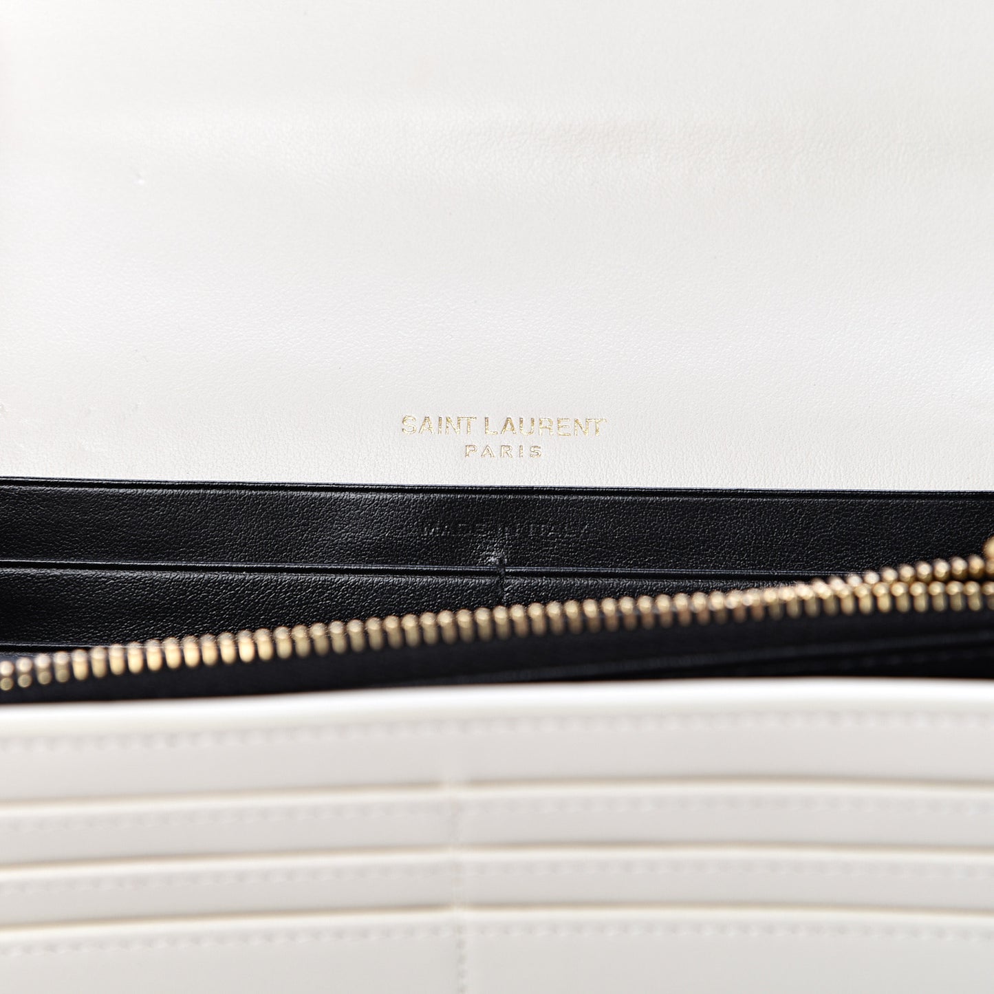 Calfskin Star Print Classic Monogram Cassandre Wallet White