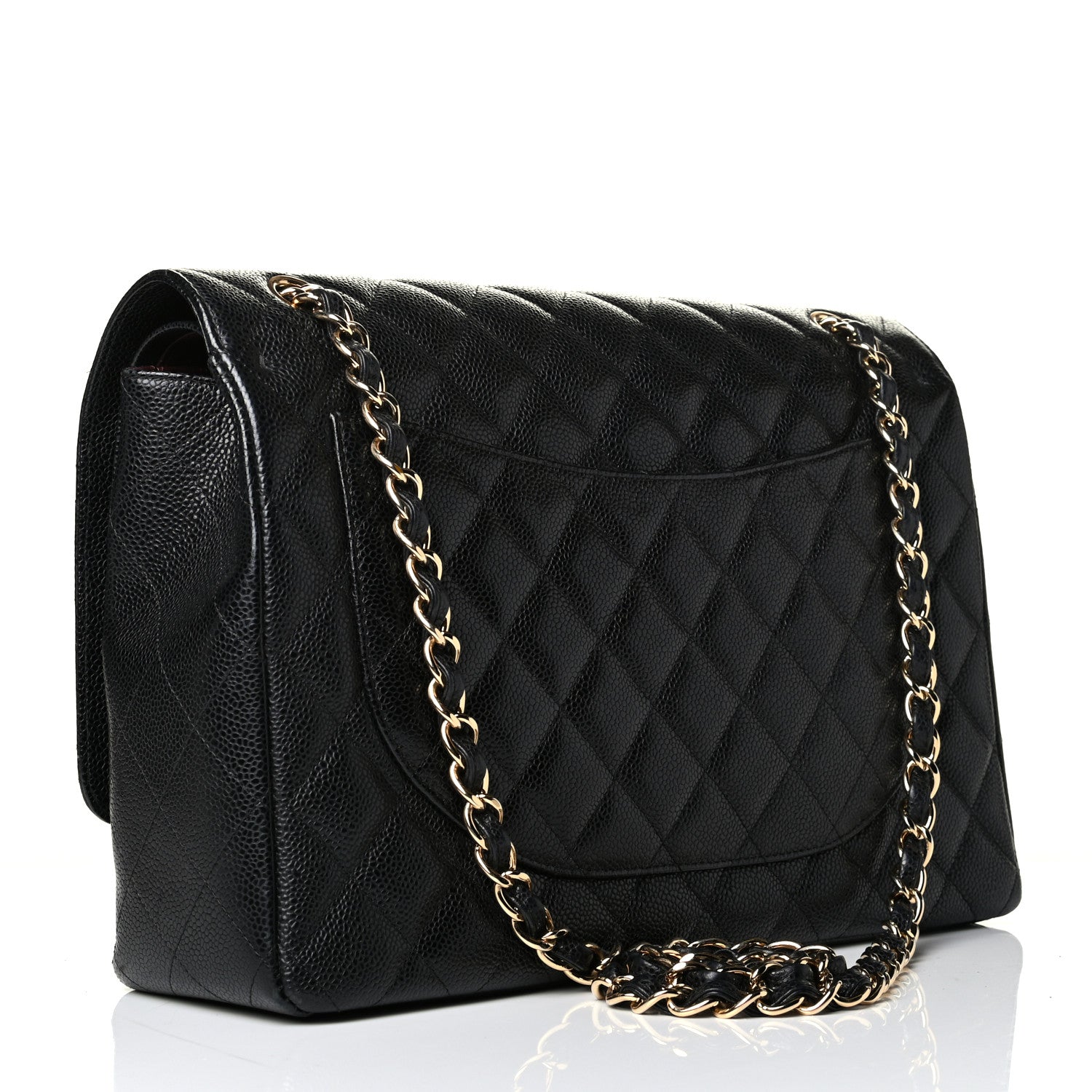 Chanel Caviar Quilted Maxi Double Flap Black 4 of 18