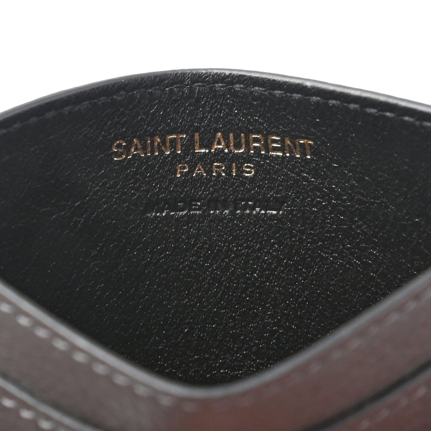 Grained Calfskin Credit Card Case