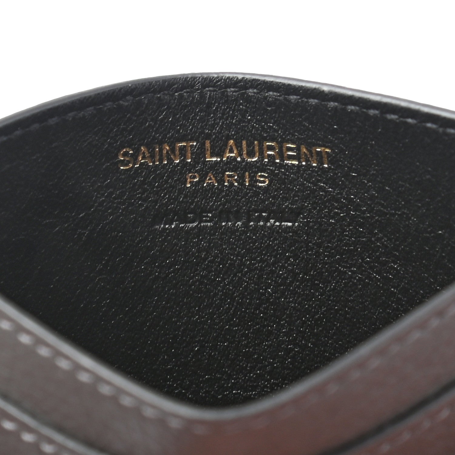 Saint Laurent Grained Calfskin Credit Card Case 6 of 7
