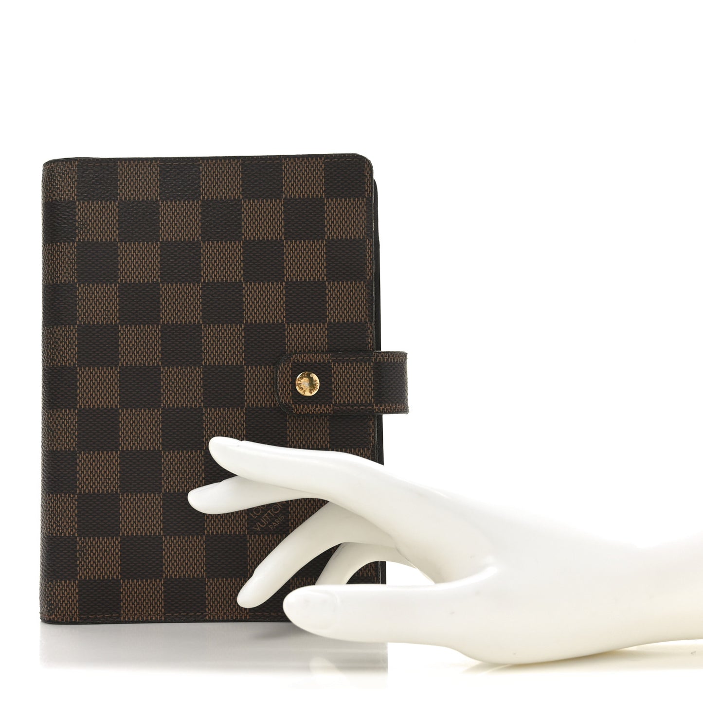 Damier Ebene Medium Ring Agenda Cover