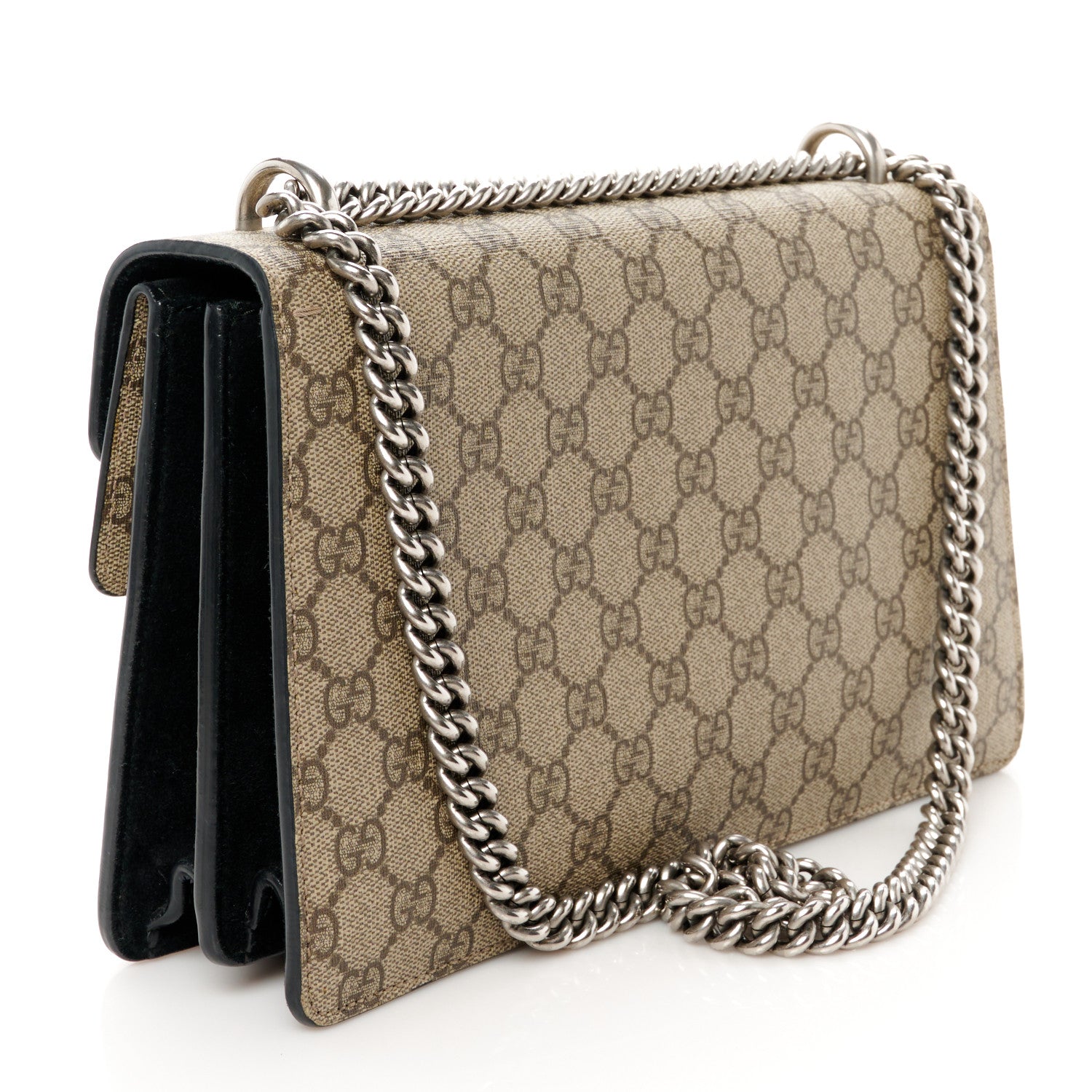 Gucci GG Supreme Monogram Small Dionysus Shoulder Bag Black 3 of 10