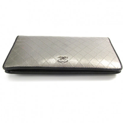 Chanel Leather Classic Wallet Silver 4 of 10