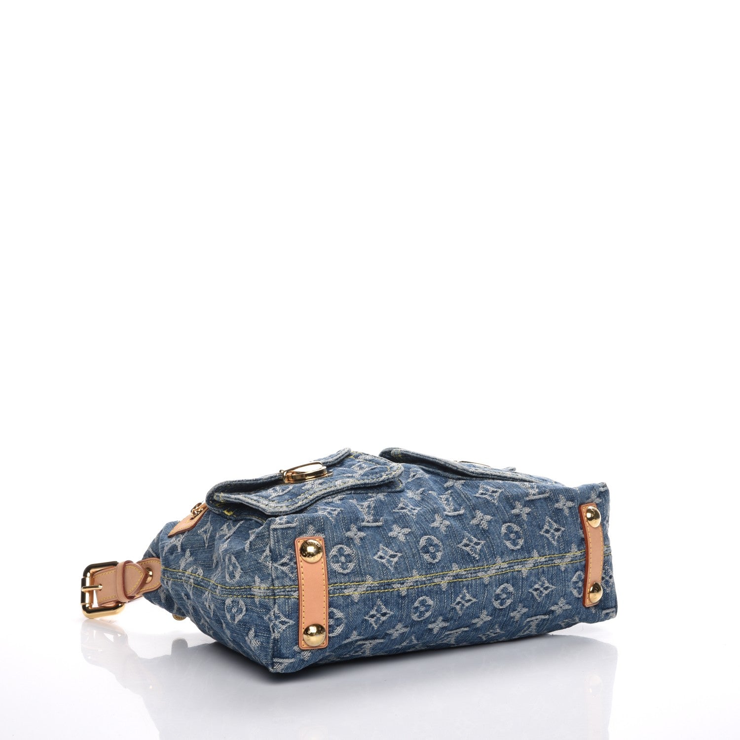 Louis Vuitton Monogram Denim Baggy PM Blue 4 of 7